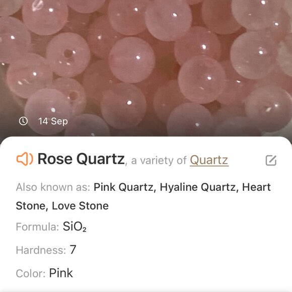 Pink Genuine Gemstone Rose Quartz Bronze Cat on the Moon Beaded Short Necklace - Picture 10 of 11